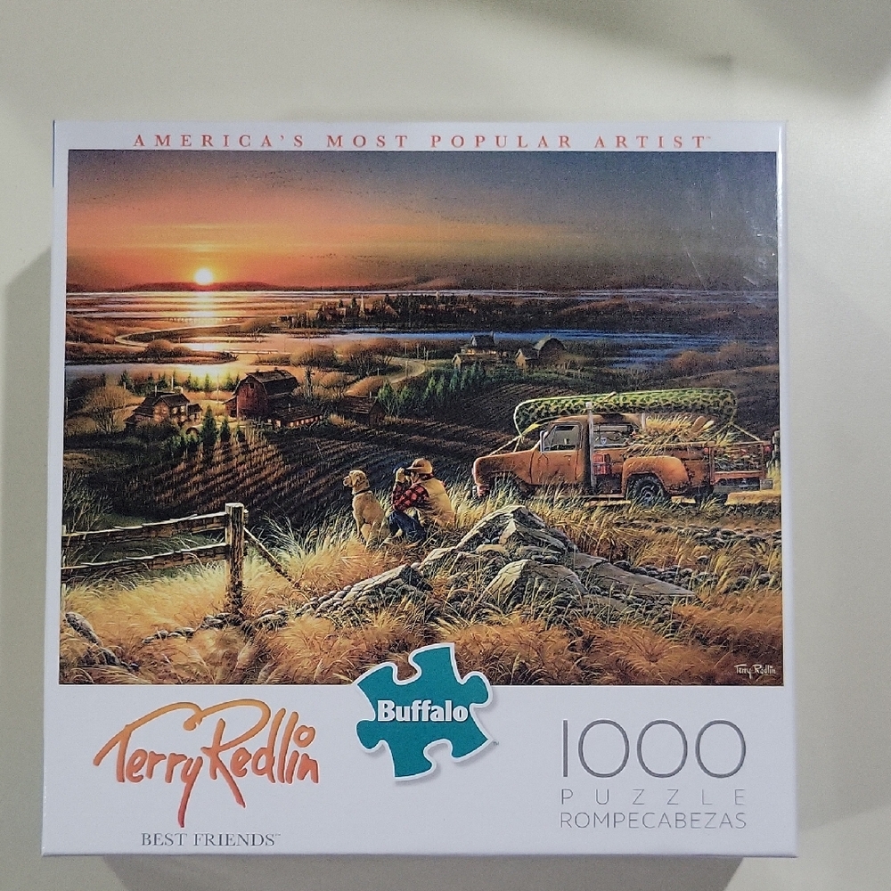 Buffalo Terry Redlin 1000 Piece Puzzle - Sunset Scene